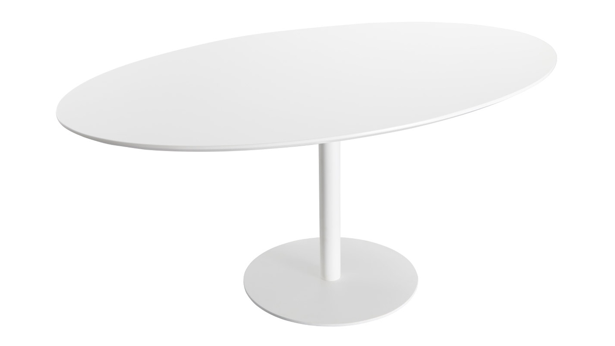 Table  manger design blanche ovale L169 cm HALIA
