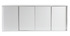 Buffet design 4 portes blanc laqué brillant L180 cm COMO