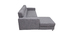 Canapé d'angle gauche design gris PORTLAND