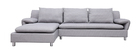Canapé d'angle réversible design gris clair BRASILIA