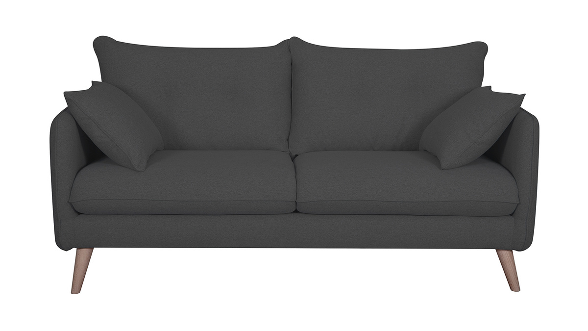 Canap scandinave 3 places gris anthracite GUILTY