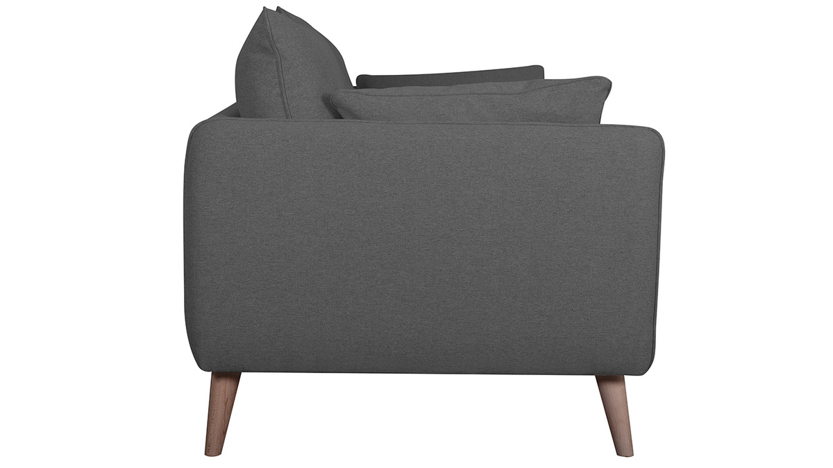 Canap scandinave 3 places gris anthracite GUILTY