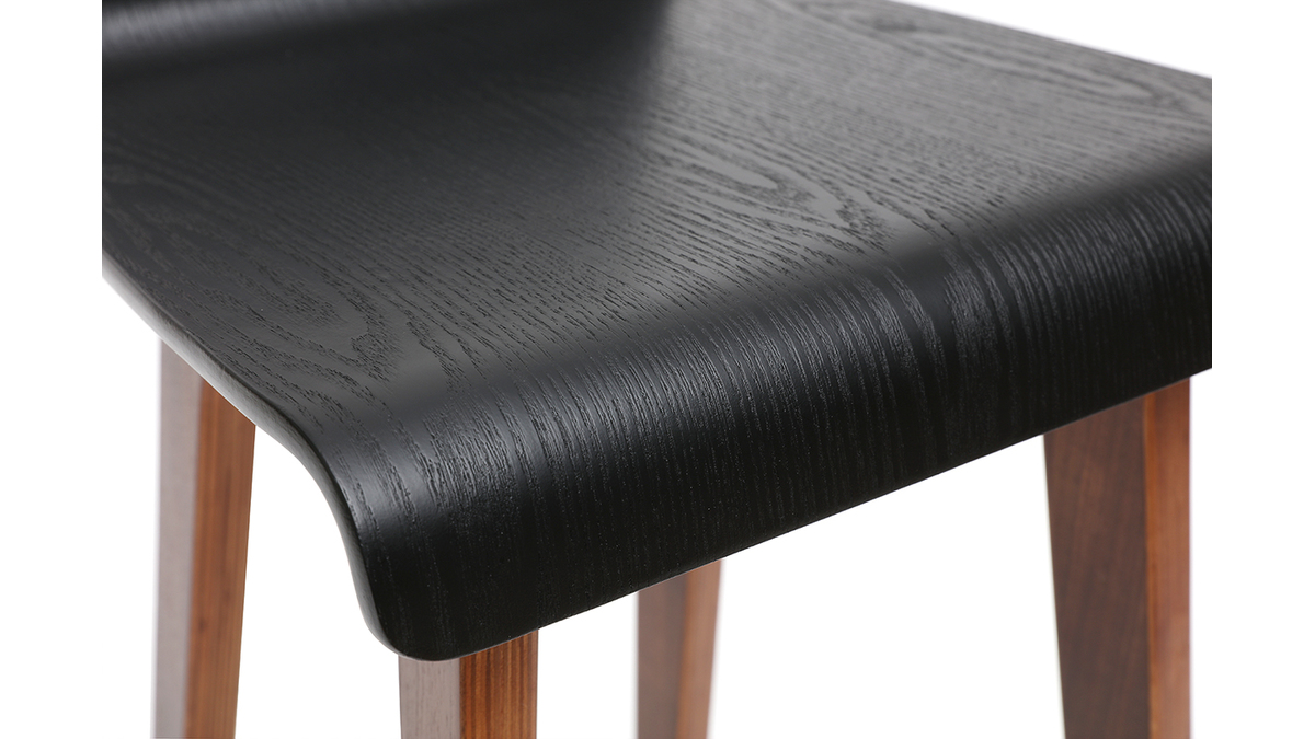 Chaise de bar noire 75 cm BALTIK