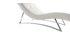 Chaise longue design blanc MONACO