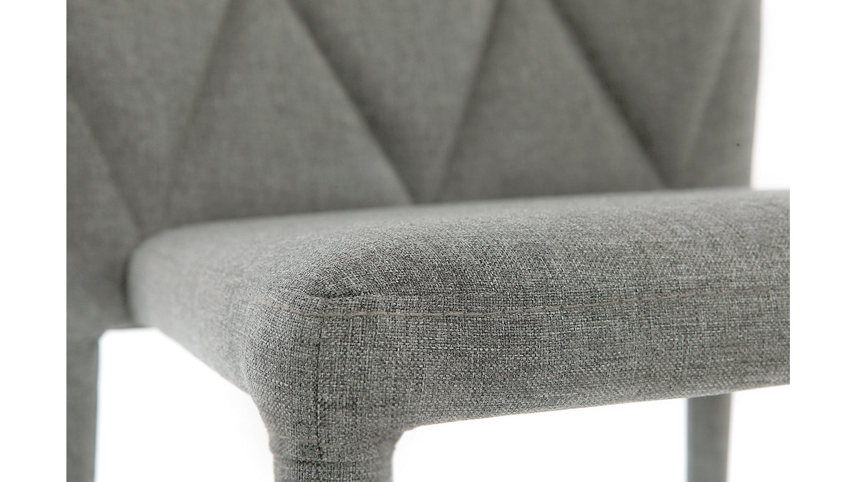 Chaises empilables design gris clair (lot de 2) KARLA