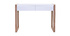 Console design blanche et chêne 2 tiroirs L120 cm ARMEL