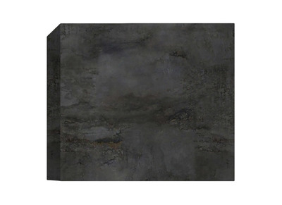 Élément mural carré gris finition métal oxydé ETERNEL