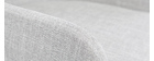 Fauteuil de bureau design tissu gris clair SHANA