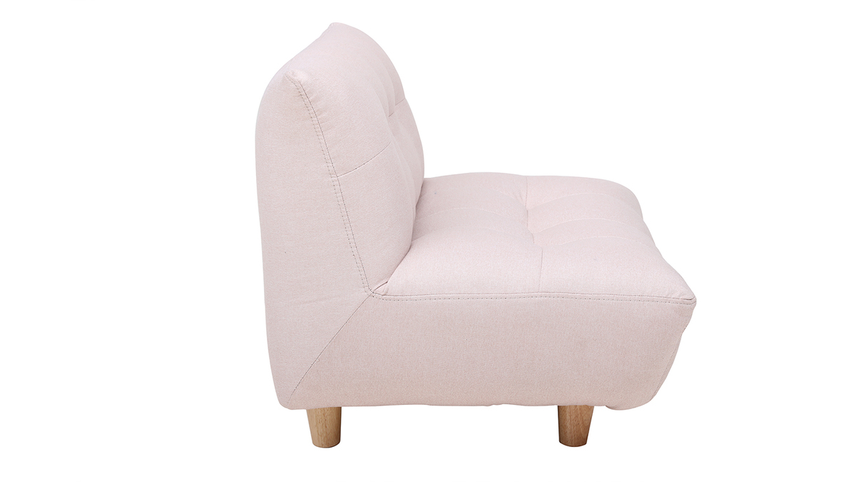 Fauteuil enfant scandinave rose BABY YUMI