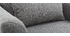 Fauteuil scandinave en tissu gris KATE