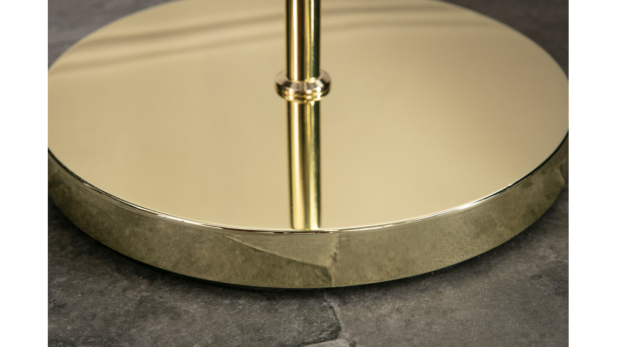 Lampadaire globe en verre et métal doré H160 cm SOAP