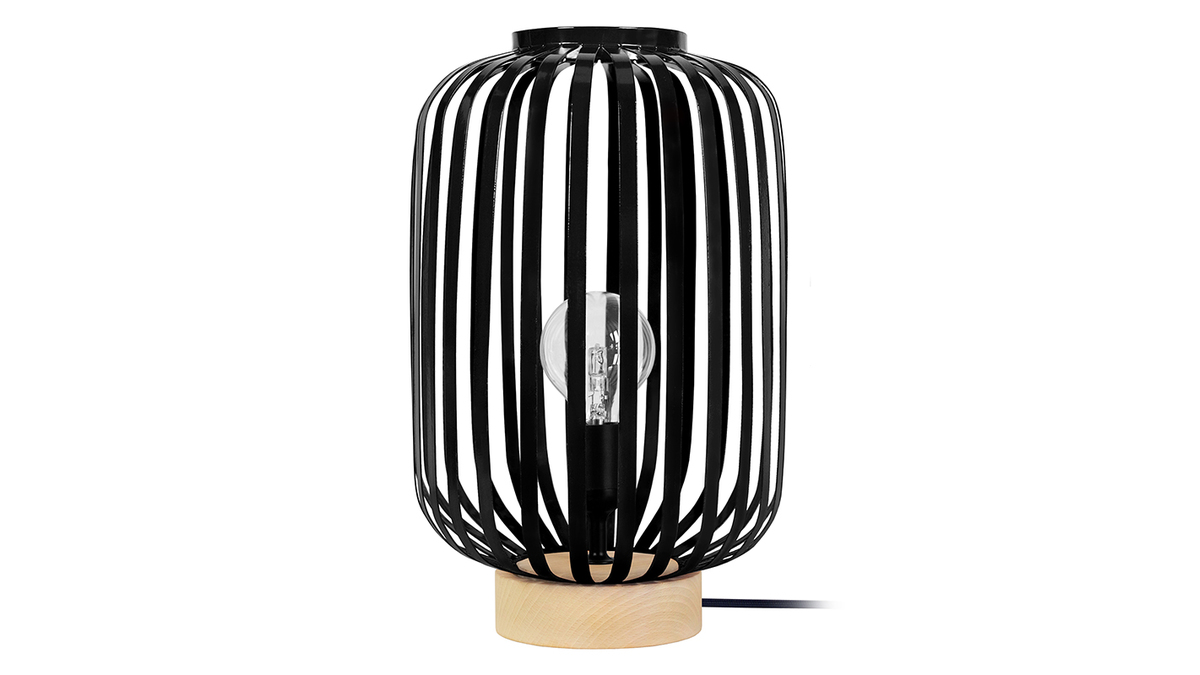 Lampe  poser design acier noir ALVEOL