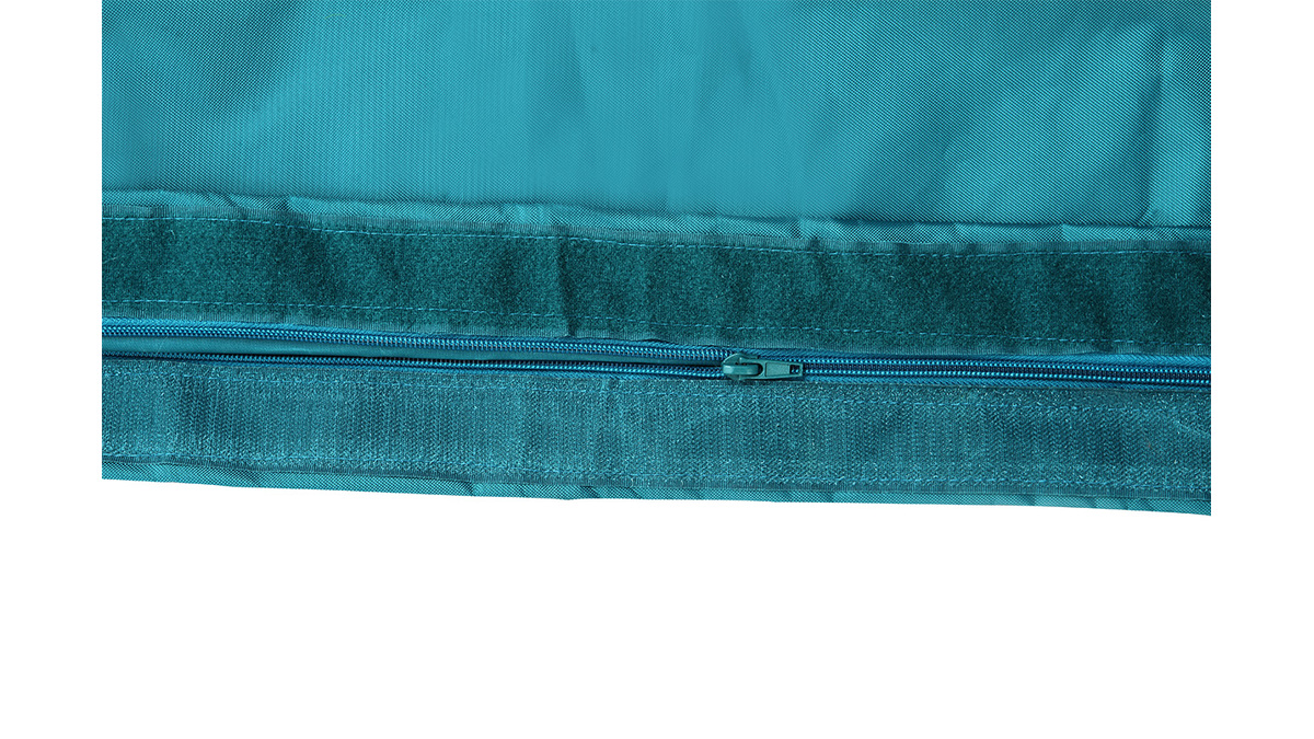 Pouf gant design polyester bleu canard BIG MILIBAG