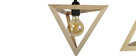 Suspension design en bois 3 lampes DUNE