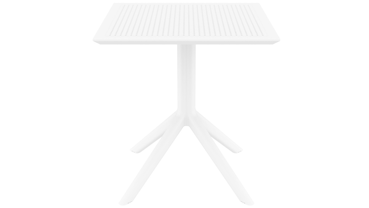 Table  manger carre design blanche intrieur / extrieur OSKOL