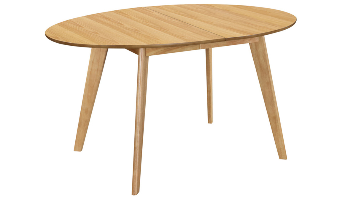 Table  manger extensible ovale en bois clair L150-200 cm MARIK