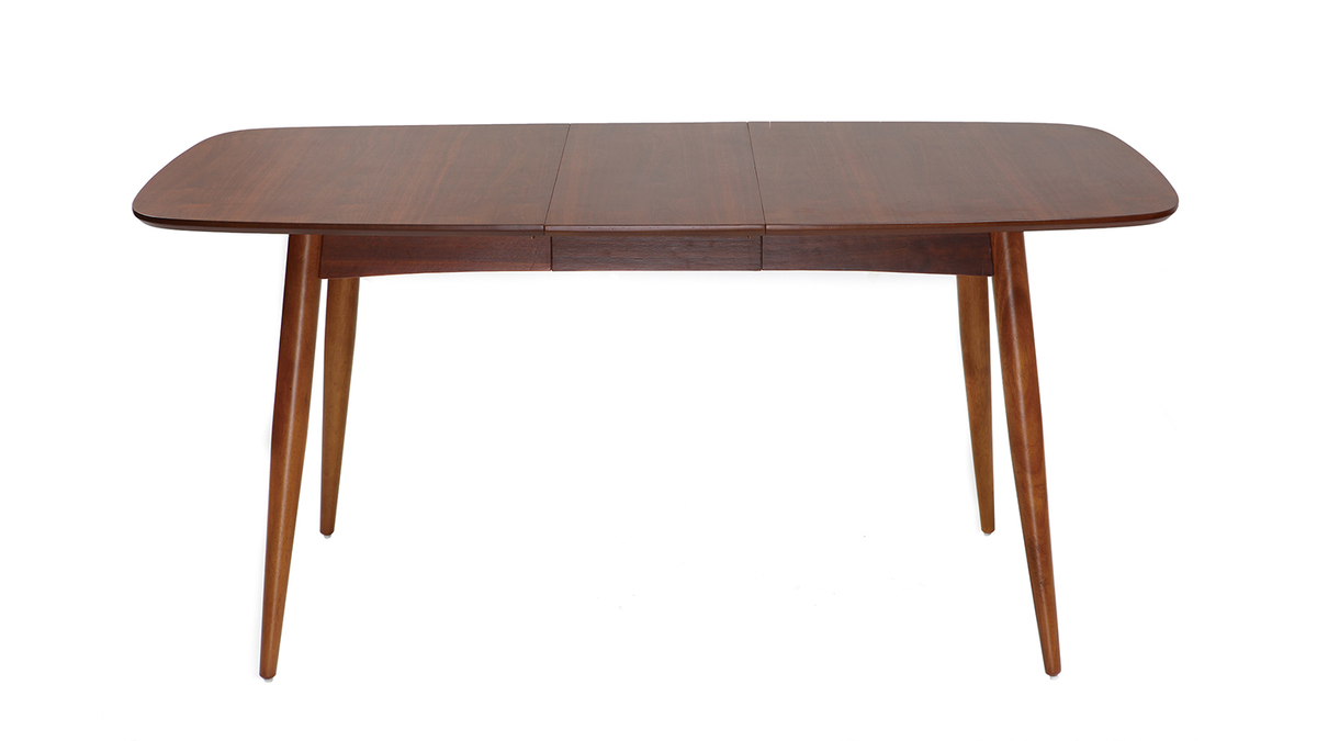 Table  manger extensible rectangulaire en bois fonc L130-160 cm NORDECO