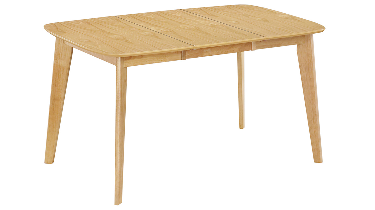 Table  manger extensible scandinave carre placage chne L90-130 cm LEENA