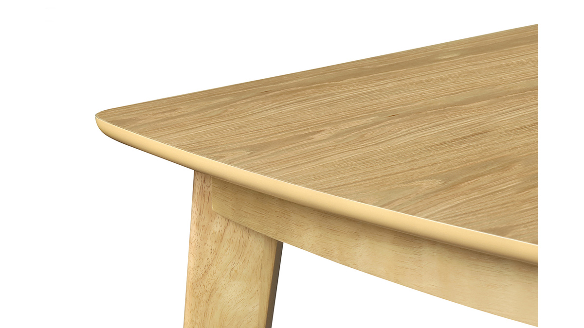 Table  manger extensible scandinave en bois clair L150-200 LEENA