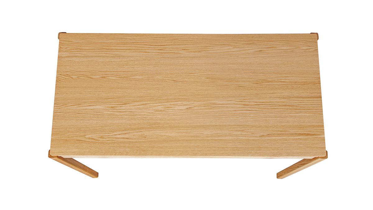 Table  manger rectangulaire scandinave bois clair chne L200 cm AGALI