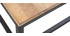 Table basse industrielle en manguier massif et métal rectangulaire FACTORY
