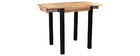 Table de bar extensible en acacia et métal L80-135 cm TRAP