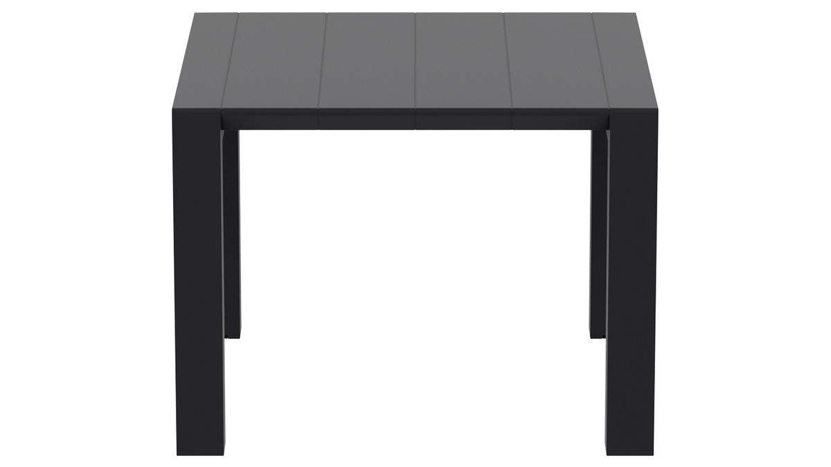 Table extensible d'extrieur noire L100-140 cm PRIMAVERA