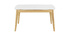 Table extensible scandinave blanc et bois L140-180 cm MEENA