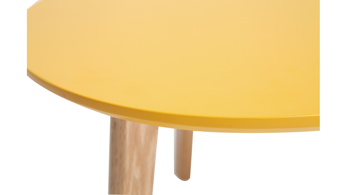 Tables gigognes scandinaves chne et jaune (lot de 2) ARTIK