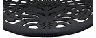 Tabourets de bar design avec motif baroque noir (lot de 2) BAROCCA