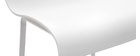 Tabourets de bar design blanc 76 cm (lot de 2) ONA