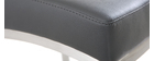 Tabourets de bar design gris foncé H70 cm (lot de 2) OLLY