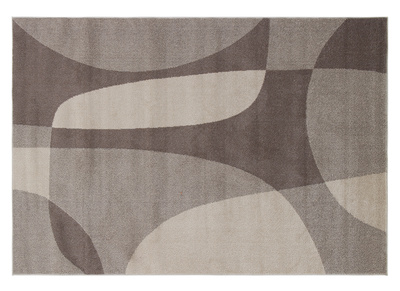 Tapis beige et gris avec motif graphique 200 x 290 cm ARID