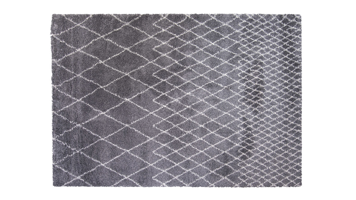 Tapis gris clair polypropylne 160x230 LATTICE