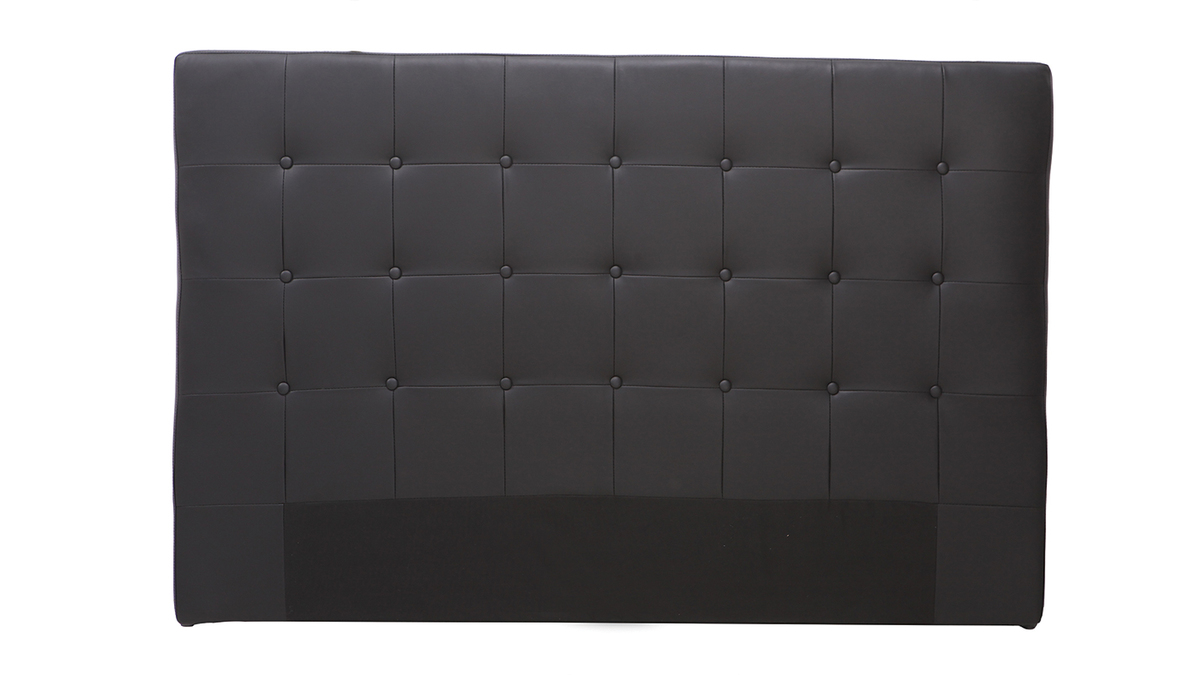 Tte de lit design noir L170 cm LUTECE
