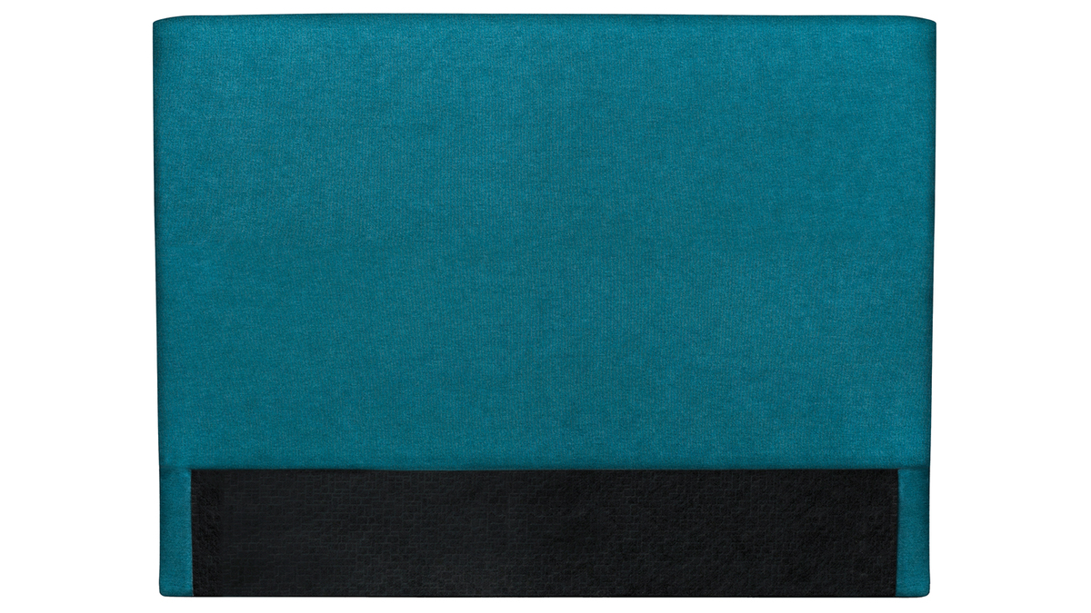 Tte de lit en tissu bleu canard 140 cm ZORYA