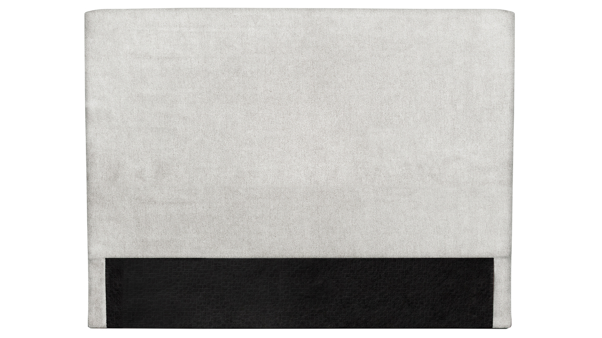 Tte de lit en tissu gris clair 140 cm ZORYA