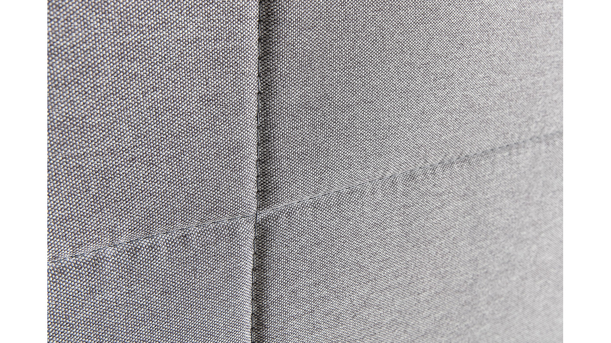 Tte de lit moderne en tissu gris L160 cm ANATOLE