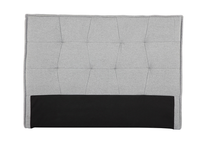 Tête de lit tissu gris clair 150 cm SUKA